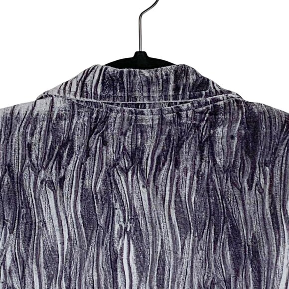 NICE ISTANBUL Crushed Velvet Longline Blazer With Pearl and Rhinestone Accents - Picture 4 of 7